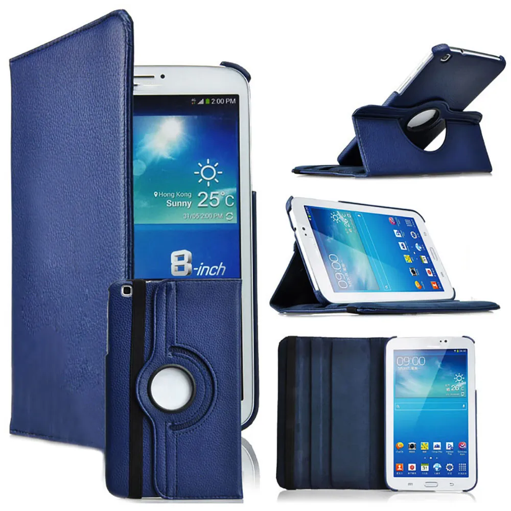 Étui Folio rotatif pour tablette Samsung Tab 3 8.0 Étui Folio rotatif pour tablette Samsung Tab 3 8.0